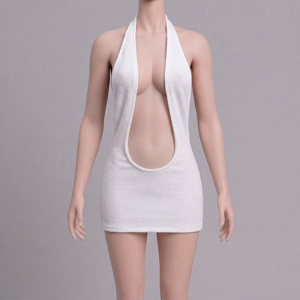 1/6 Scale Articulated Female Figure – Spaghetti-Strap Bodycon Dress