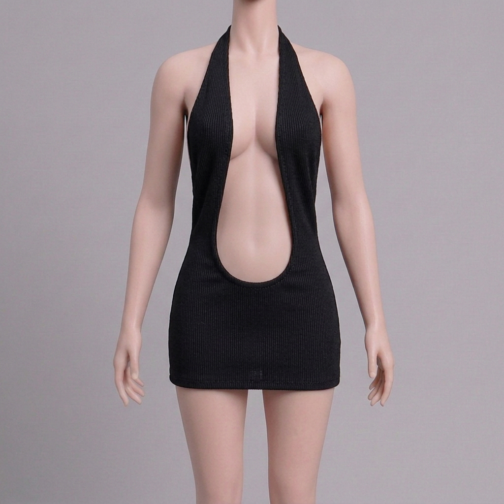 1/6 Scale Articulated Female Figure – Spaghetti-Strap Bodycon Dress