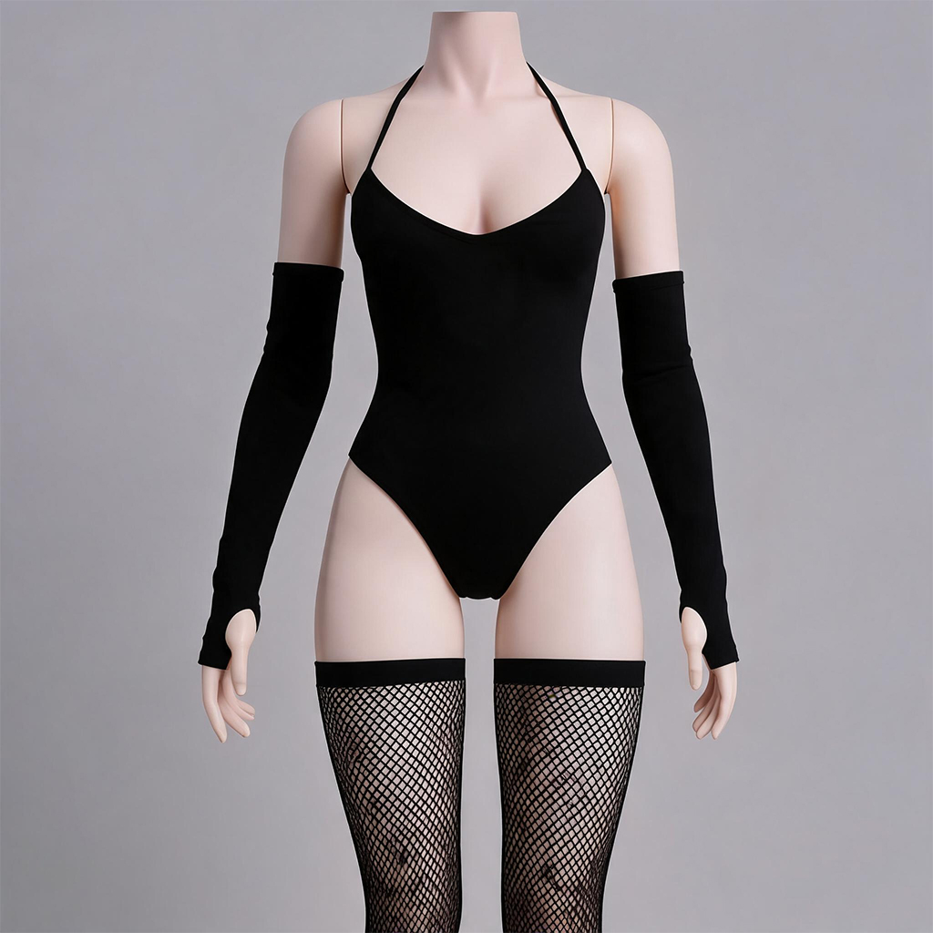 1/6 Scale Articulated Female Figure – Black Sexy Swimsuit