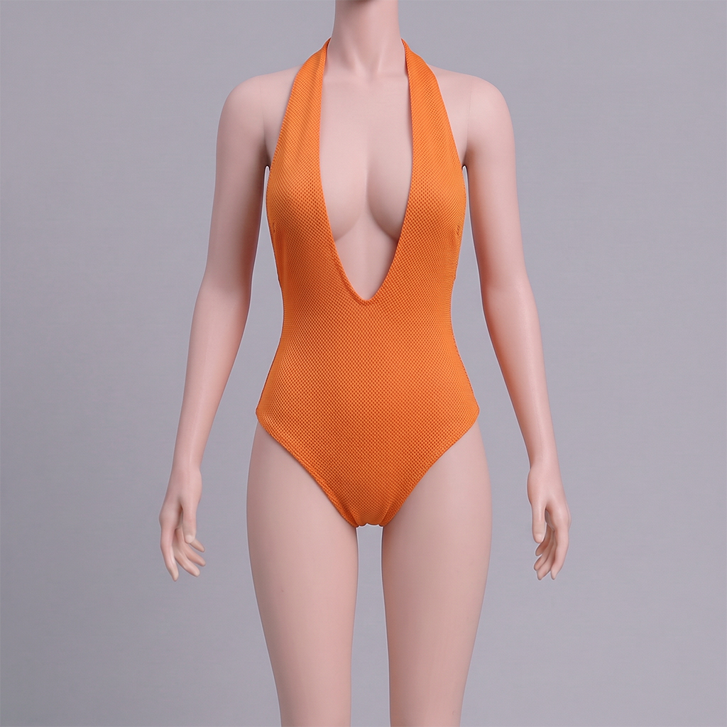 1/6 Scale Articulated Female Figure – Halter-Neck Open-Chest Bodysuit/Swimsuit