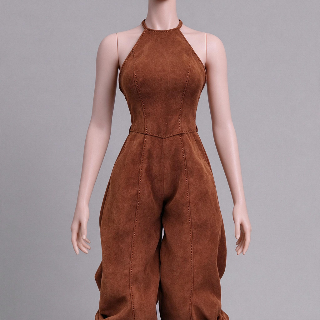 1/6 Scale Articulated Female Figure – Shirt and Jumpsuit
