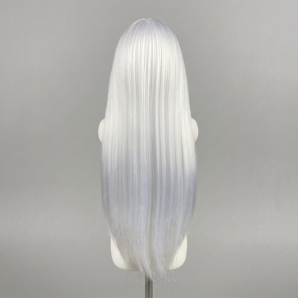 1/6 Scale Articulated Figure Wig – Straight White Hair