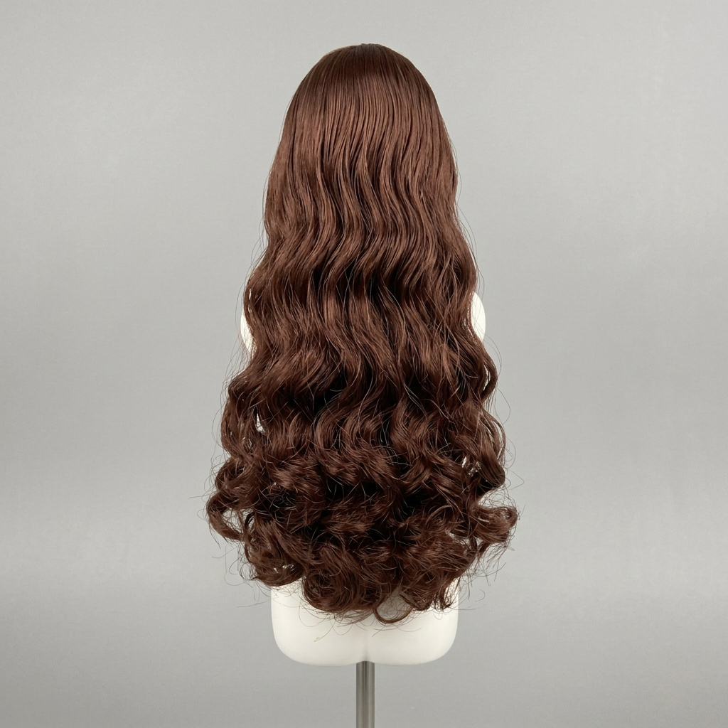 1/6 Scale Articulated Figure Wig – Brown Curly Hair