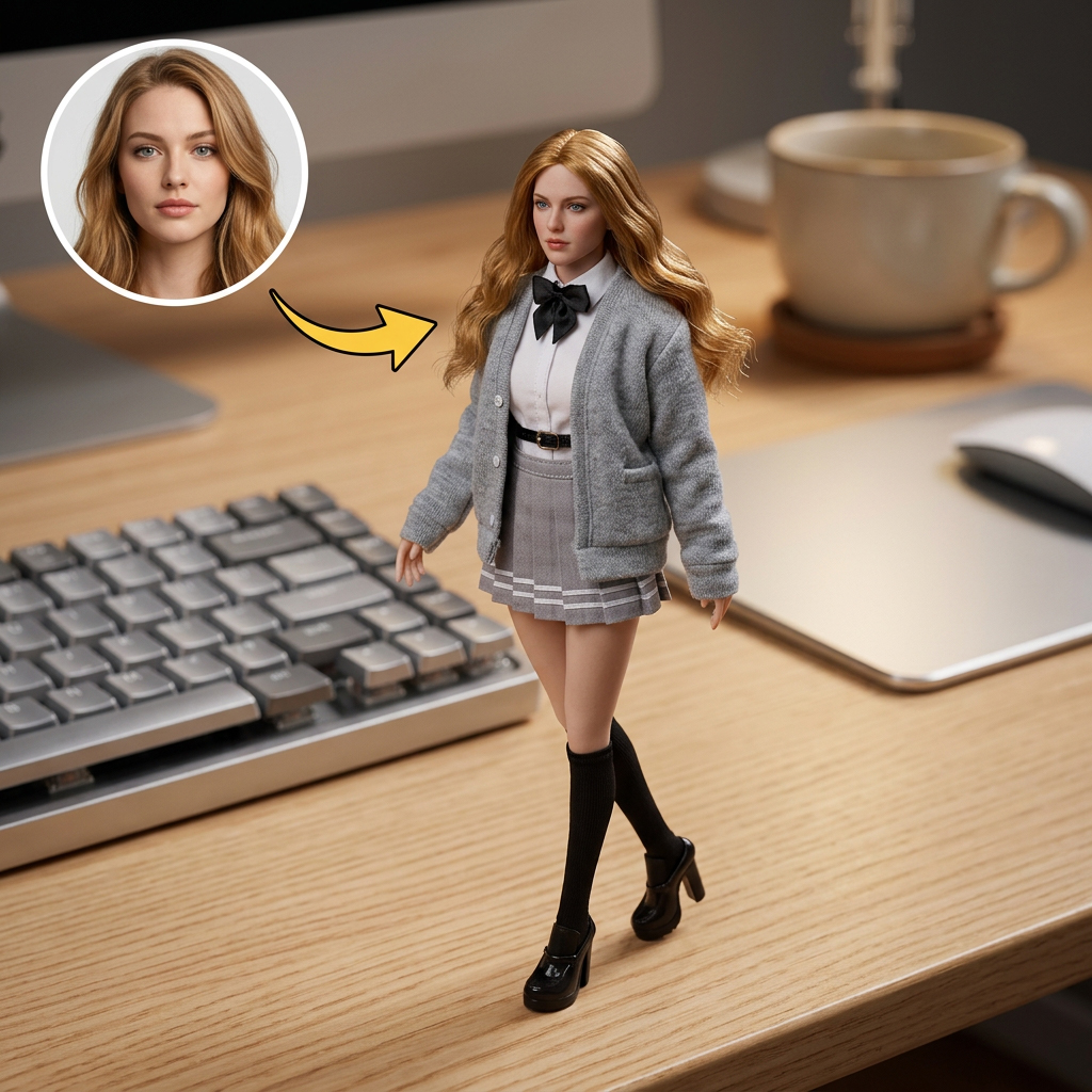 KibiFig Premium Custom 1/6 Scale Collectible Action Figure (30cm / 12") with Custom Head Sculpt, Hair & Outfit