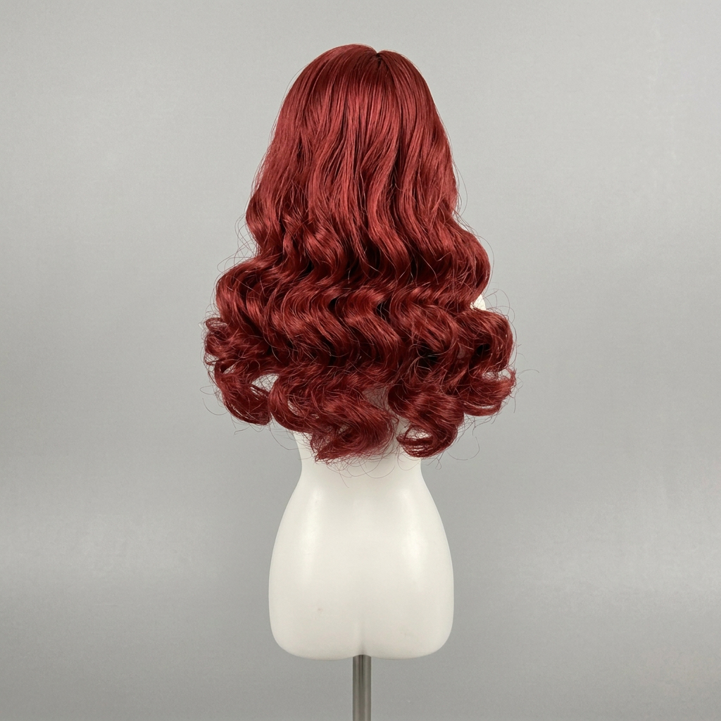 1/6 Scale Female Articulated Figure Wig – Red Curly Hair