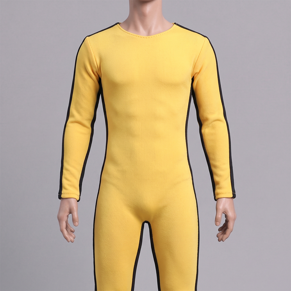1/6 Scale Articulated Male Figure – Yellow One-Piece Sportswear