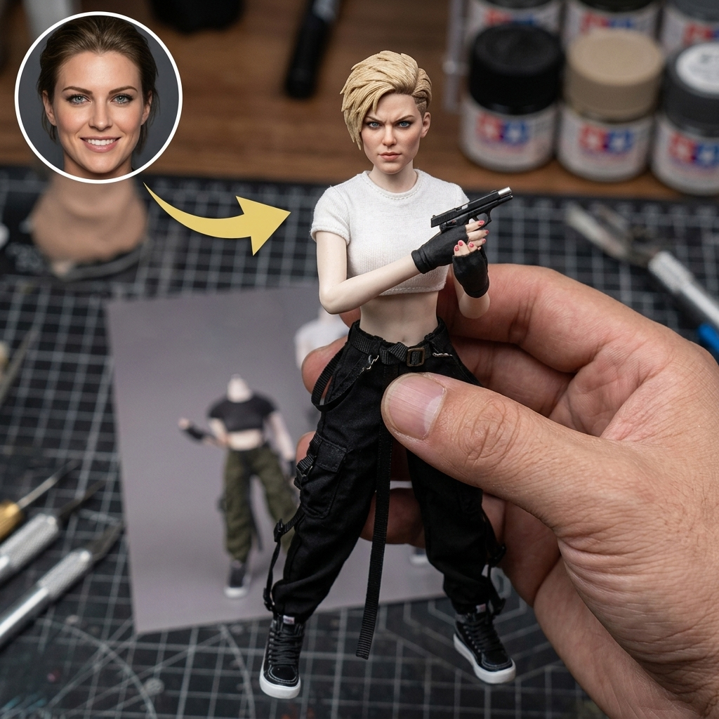 KibiFig Premium Custom 1/6 Scale Collectible Action Figure (30cm / 12") with Custom Head Sculpt, Hair & Outfit
