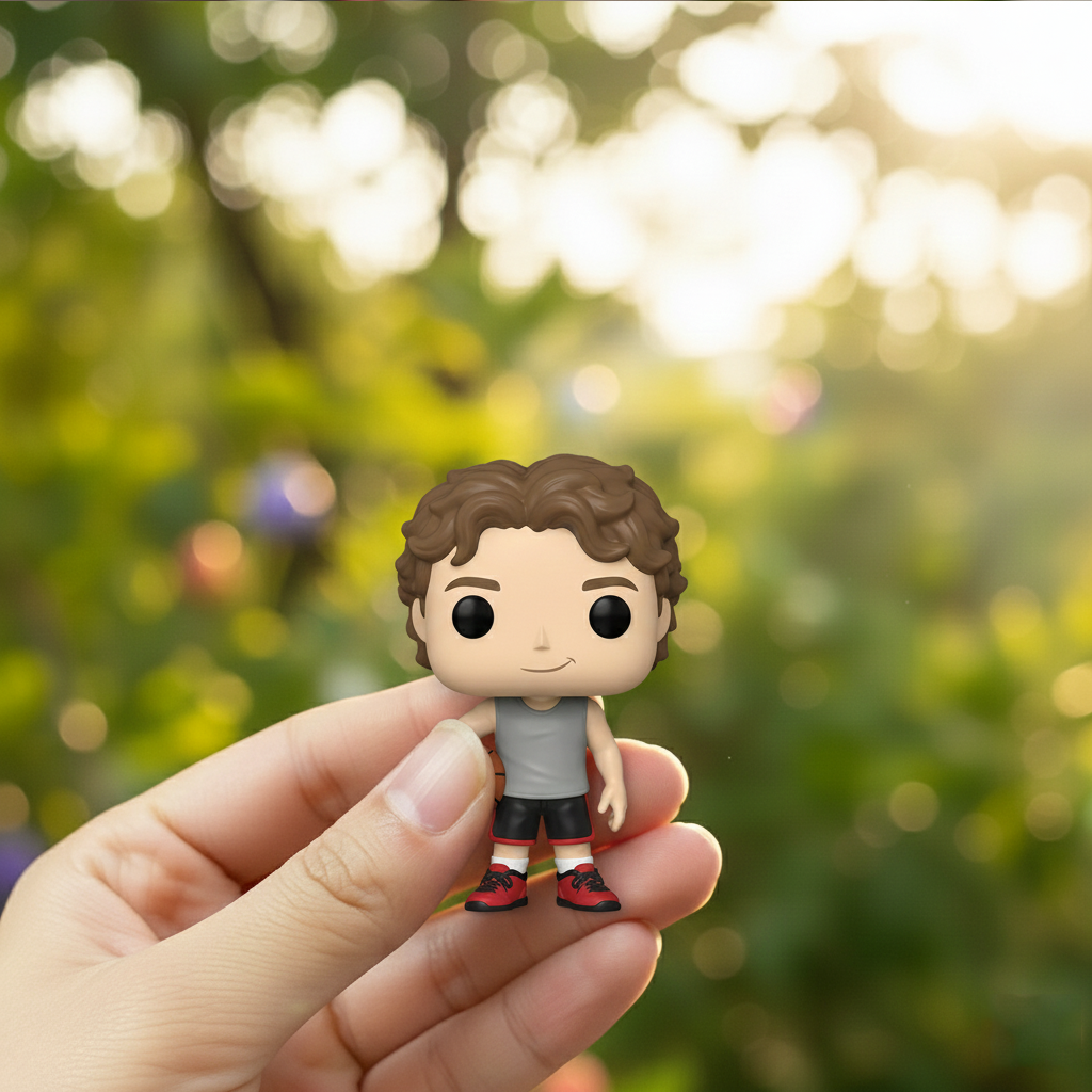 Personalized 3D Keychain from Photo Custom Cartoon Mini Figure Doll Unique Keyring & Creative Gift with Pearl Style Accessory | KibiFig