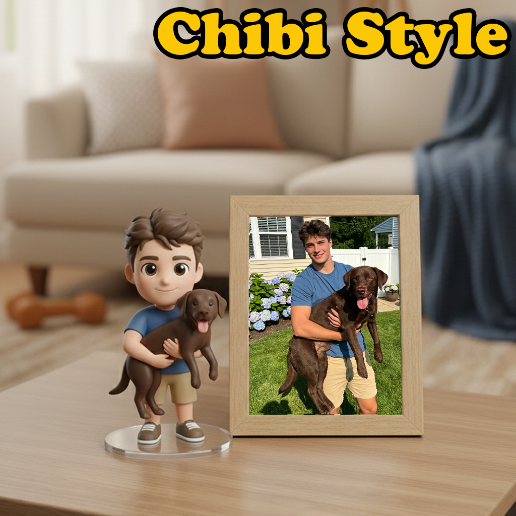 Cute Custom 3D Backpack Figure Made from Your Photo Ideal for Back to School Gifts | KibiFig