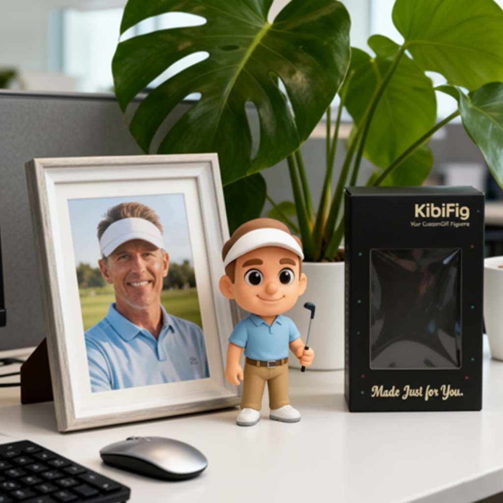 Custom Single Separate Chibi Style 3D Figurine From Your Photo – Golf Edition – Cute Edition | KibiFig