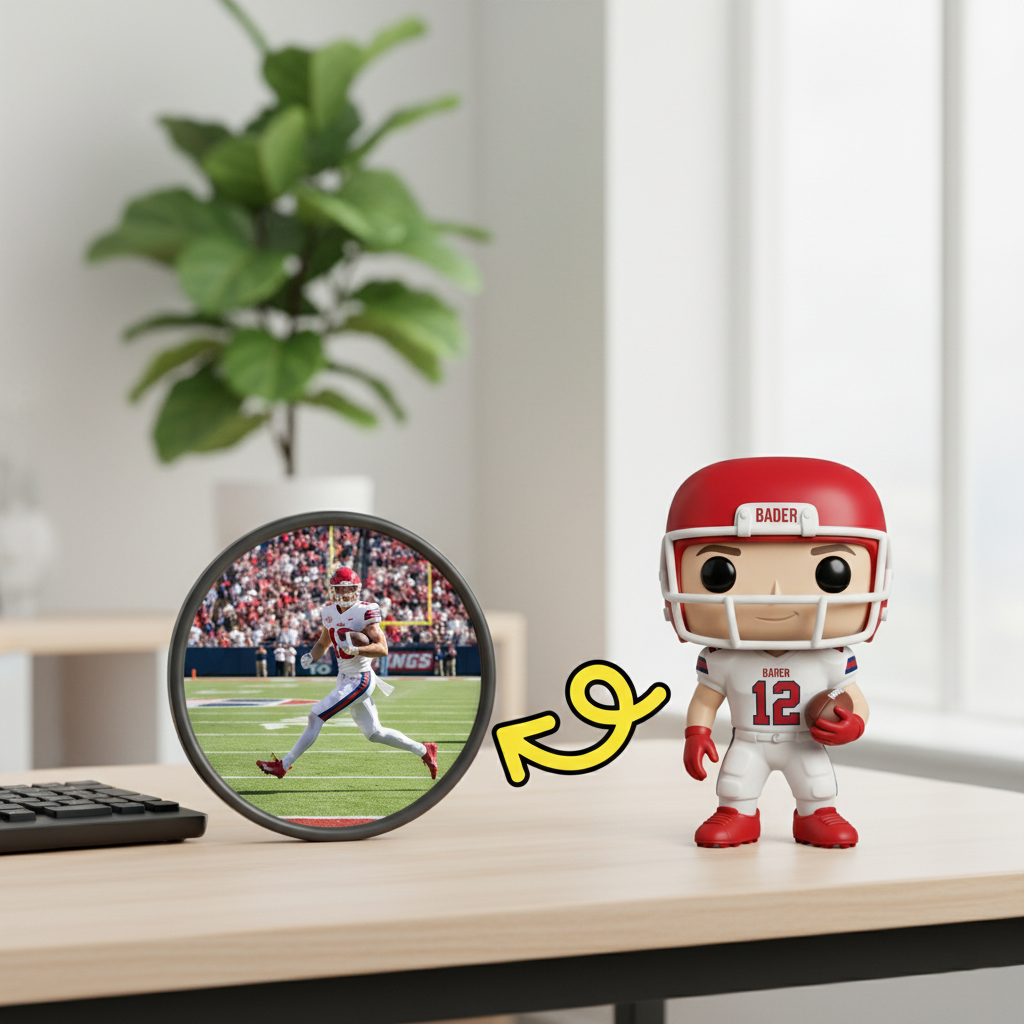 Custom Single Separate Chibi Style 3D Figurine From Your Photo -Rugby Edition- Cute Edition| KibiFig