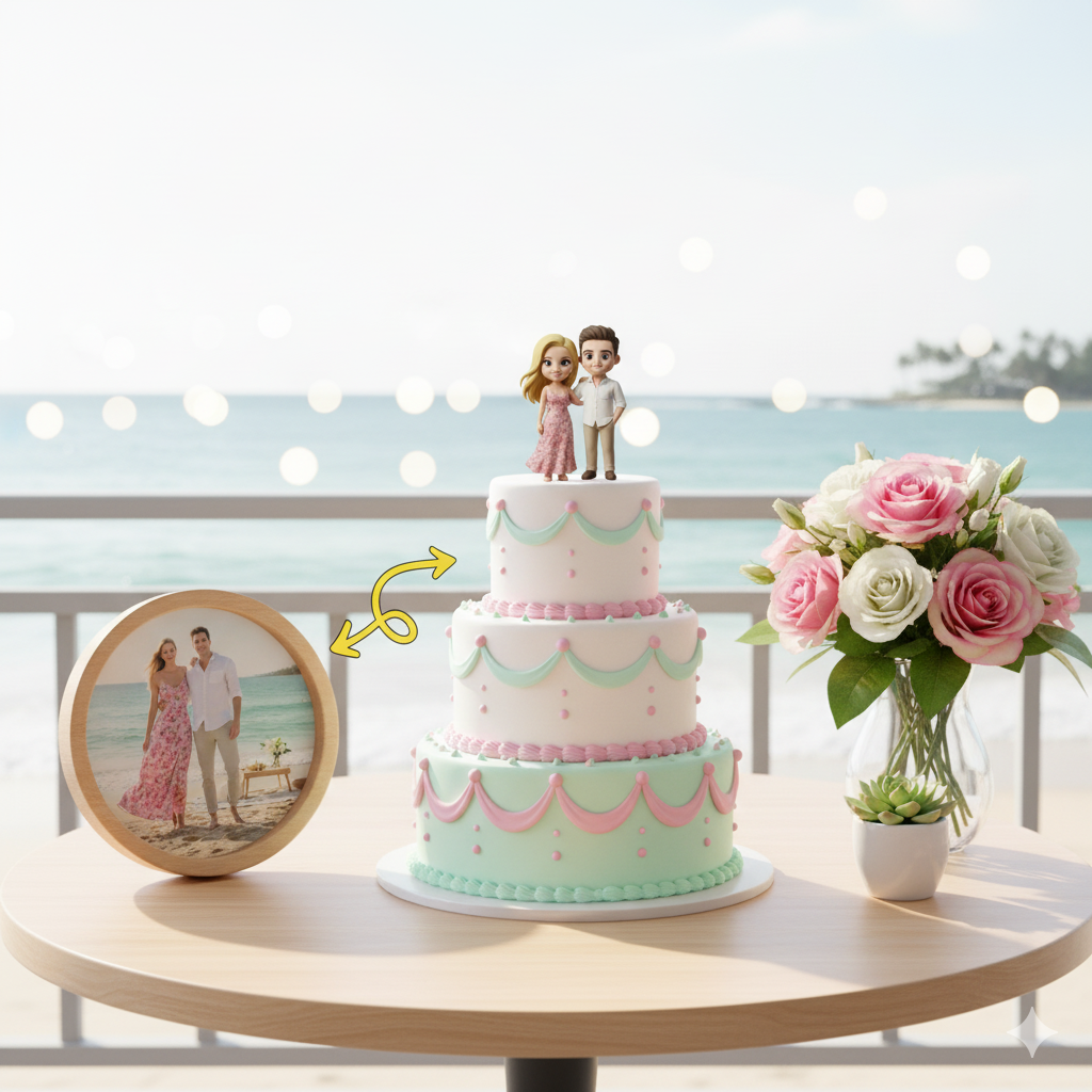 Custom Single Separate Chibi Style 3D Figurine From Your Photo – Love Edition | KibiFig