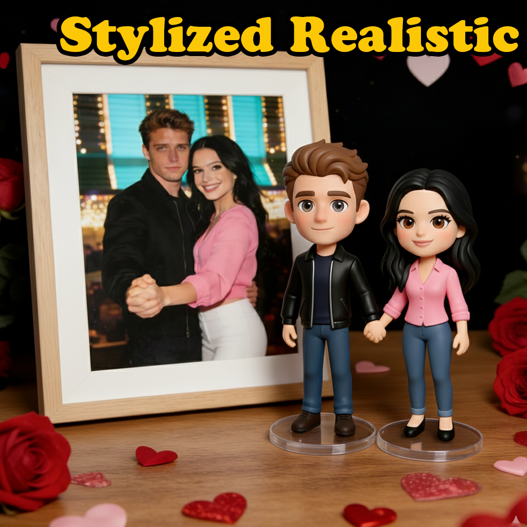 Custom Single Separate Chibi Style 3D Figurine From Your Photo – Love Edition | KibiFig