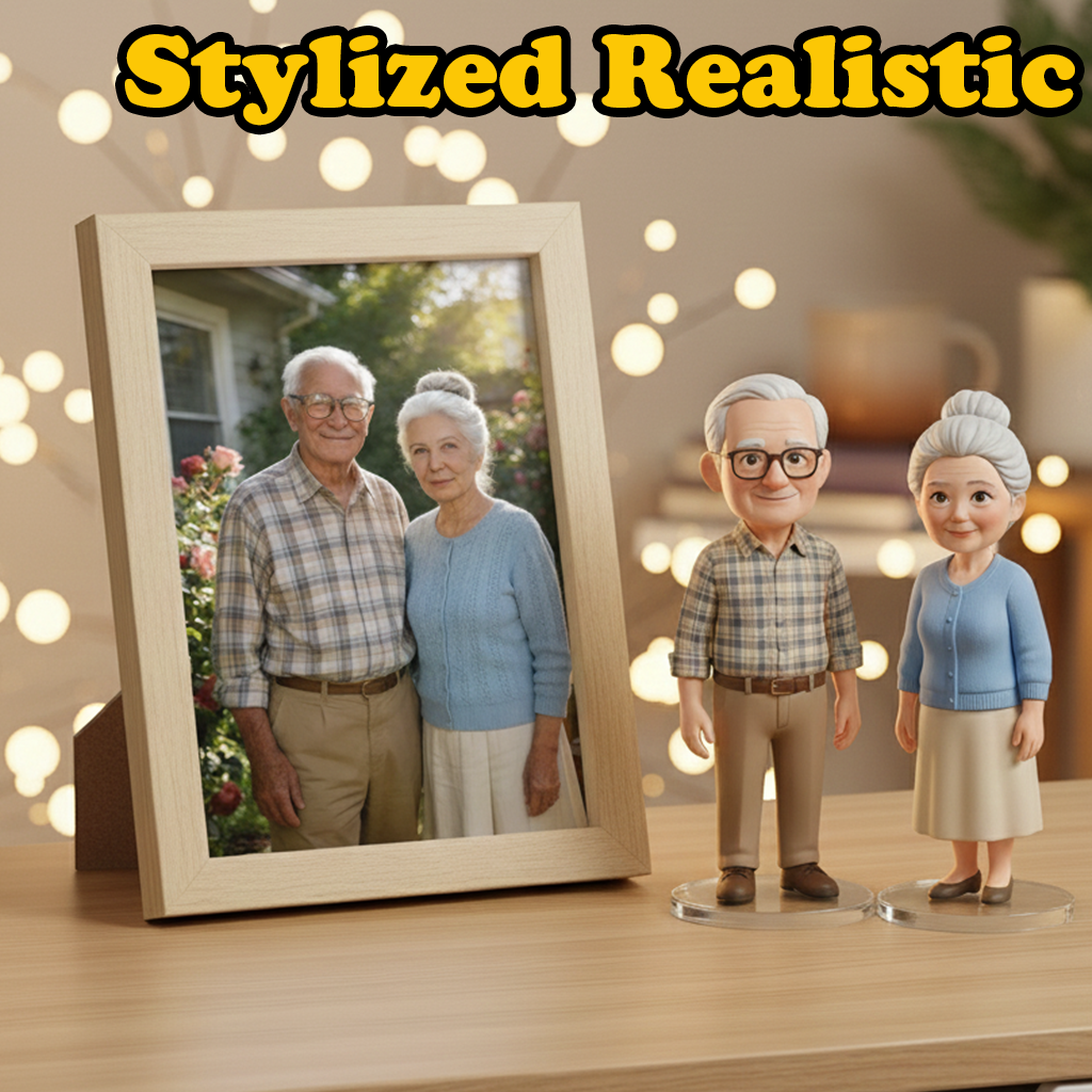 Custom Single Separate Chibi Style 3D Figurine From Your Photo – Everlasting Love Edition– Cute Edition | KibiFig