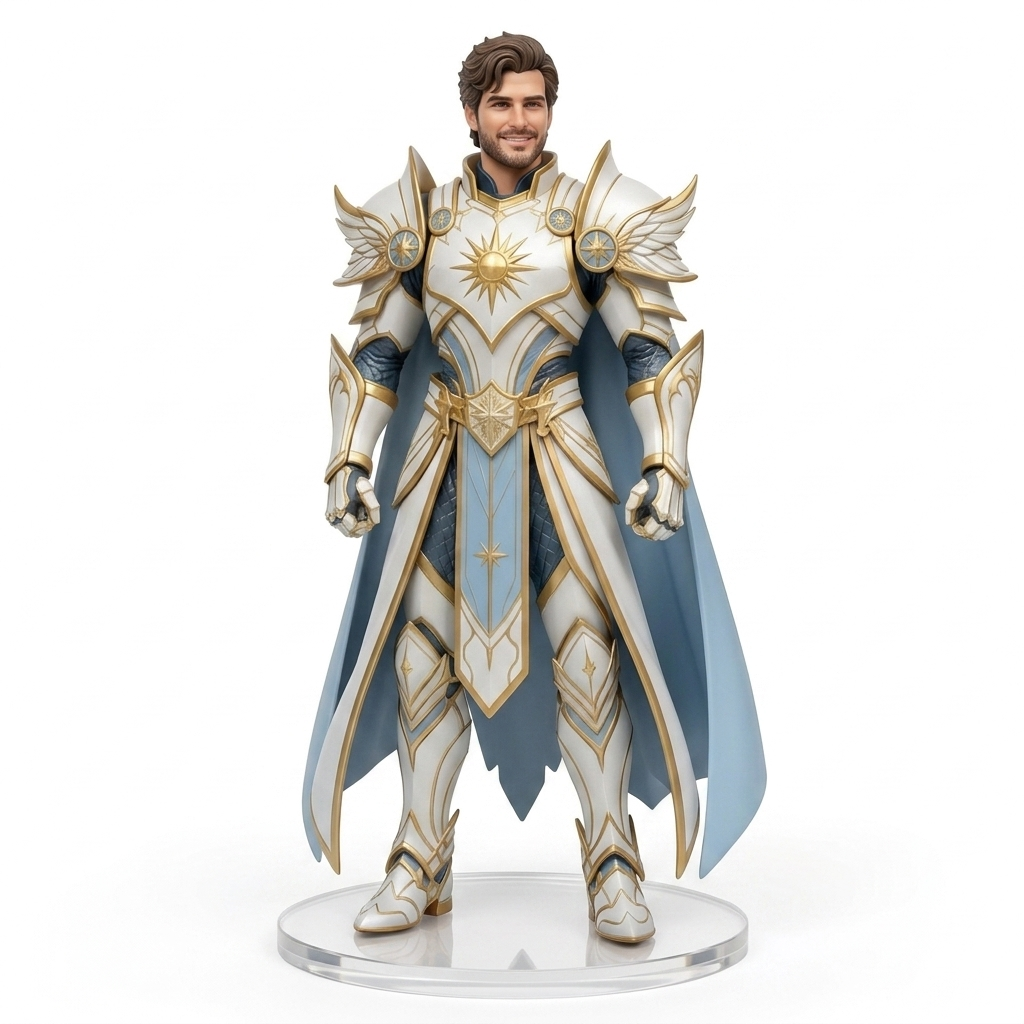 Custom 3D Figurine – Knight Character | KibiFig