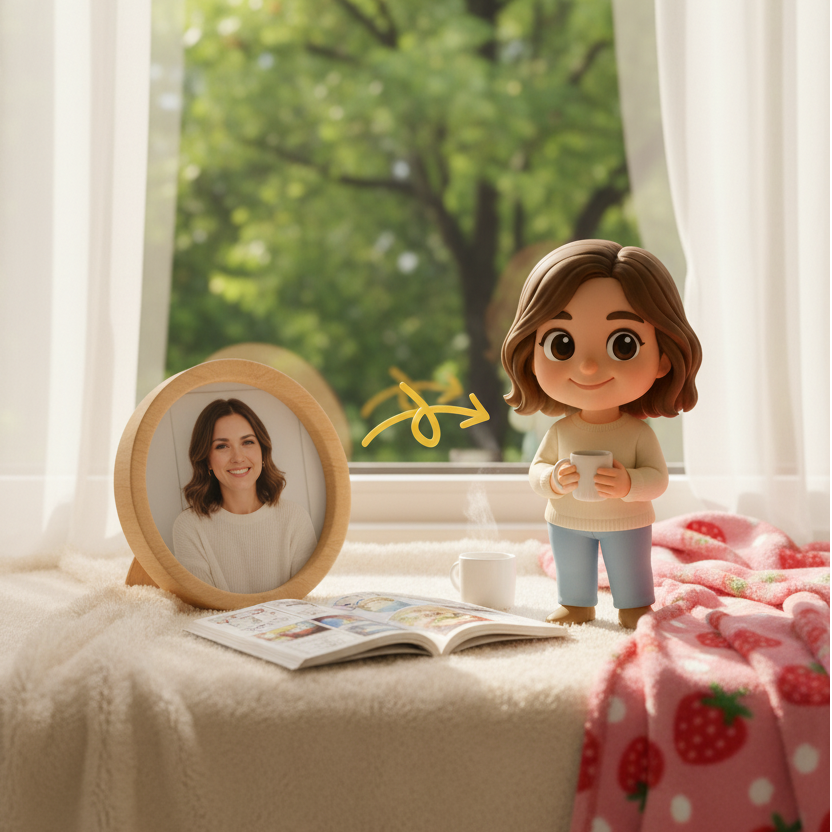 Custom Single Separate Chibi Style 3D Figurine From Your Photo – Mom's Edition – Cute Edition | KibiFig