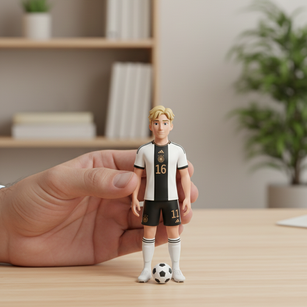 Custom Single Separate Chibi Style 3D Figurine From Your Photo – Football Edition – Cute Edition | KibiFig