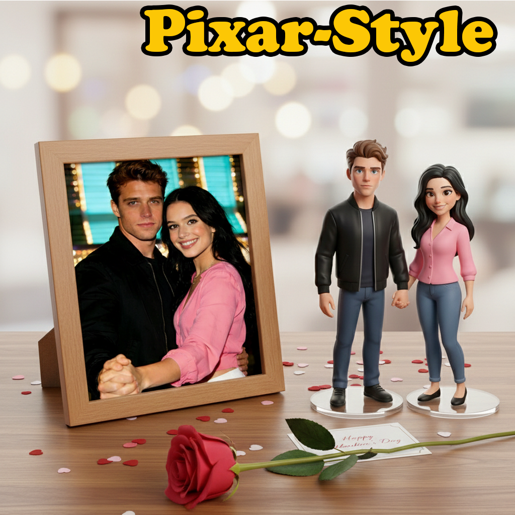 Custom Single Separate Chibi Style 3D Figurine From Your Photo – Love Edition | KibiFig