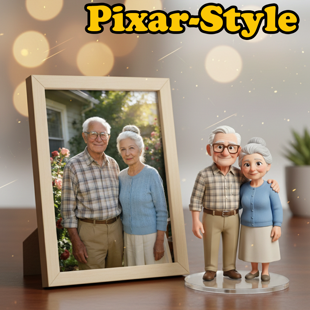 Custom Single Separate Chibi Style 3D Figurine From Your Photo – Everlasting Love Edition– Cute Edition | KibiFig