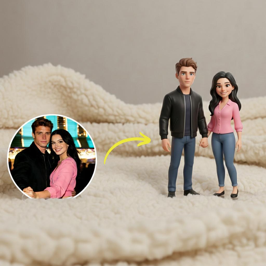 Custom Single Separate Chibi Style 3D Figurine From Your Photo – Love Edition | KibiFig