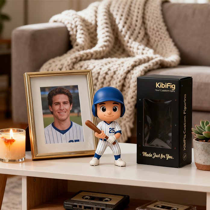 Custom Single Separate Chibi Style 3D Figurine From Your Photo – Baseball Edition – Cute Edition | KibiFig