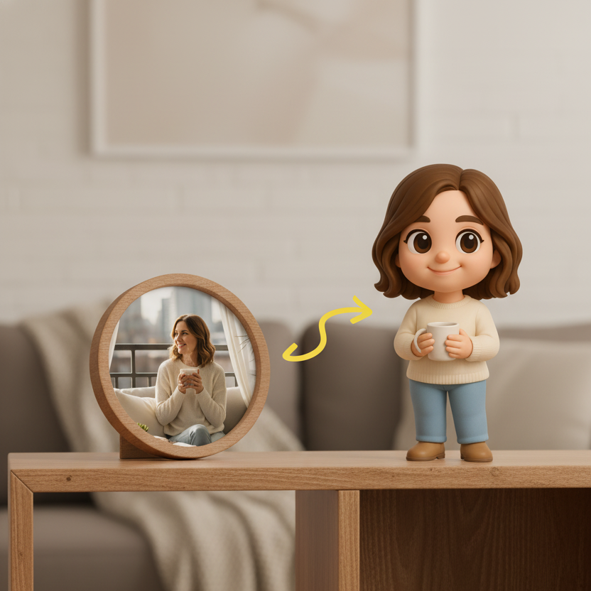 Custom Single Separate Chibi Style 3D Figurine From Your Photo – Mom's Edition – Cute Edition | KibiFig