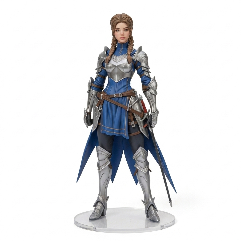 Custom 3D Figurine – Knight Character | KibiFig