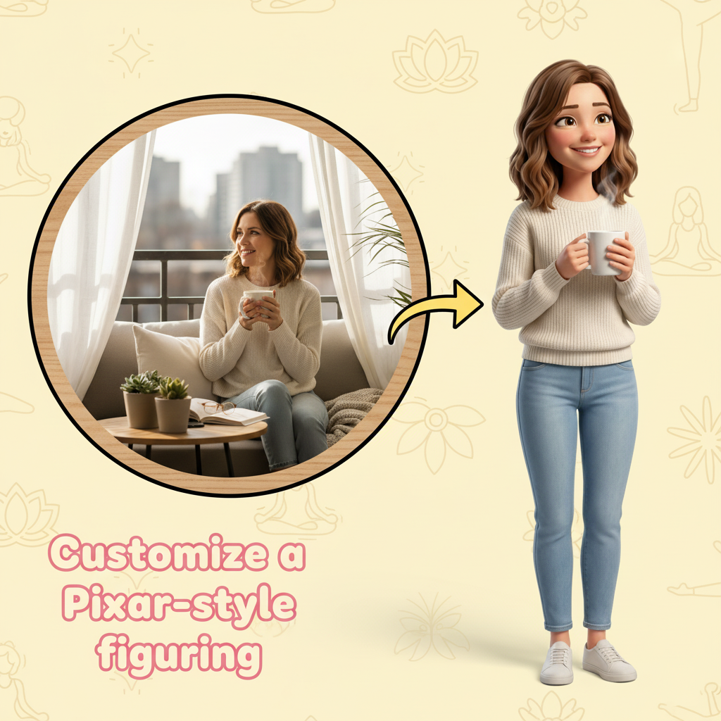 Custom Single Separate Chibi Style 3D Figurine From Your Photo – Mom's Edition – Cute Edition | KibiFig