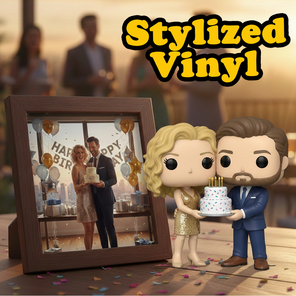 [Copy]Custom Single Separate Chibi Style 3D Figurine From Your Photo – Couple Birthday Edition – Cute Edition | KibiFig
