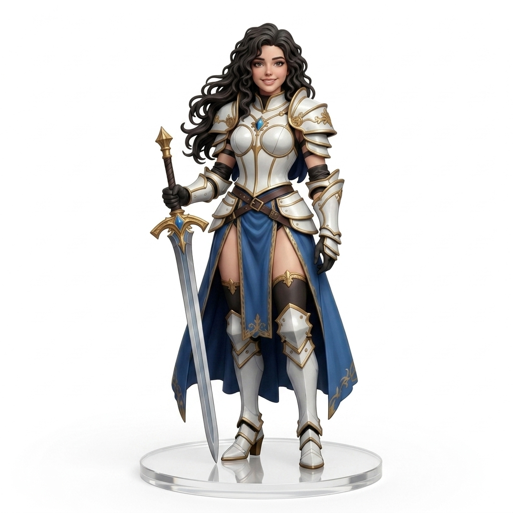 Custom 3D Figurine – Knight Character | KibiFig