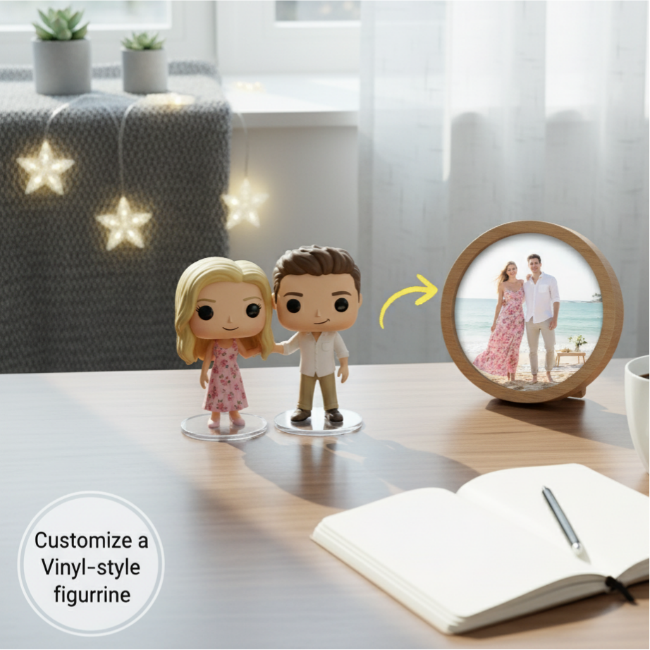 Custom Single Separate Chibi Style 3D Figurine From Your Photo – Love Edition | KibiFig