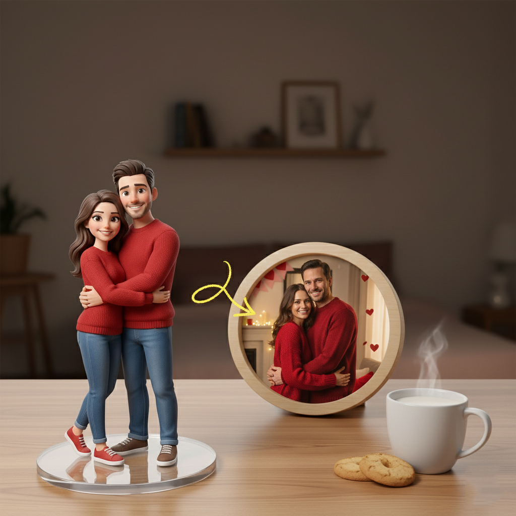 Custom Single Separate Chibi Style 3D Figurine From Your Photo – Lover Edition | KibiFig