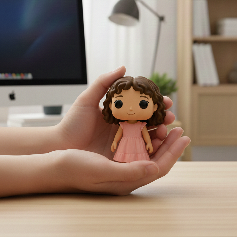 Custom Single Separate Chibi Style 3D Figurine From Your Photo – Kids Edition – Cute Edition | KibiFig