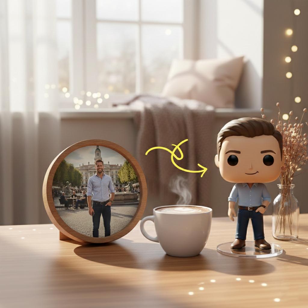 Custom Single Separate Chibi Style 3D Figurine From Your Photo – Dad's Edition – Cute Edition | KibiFig