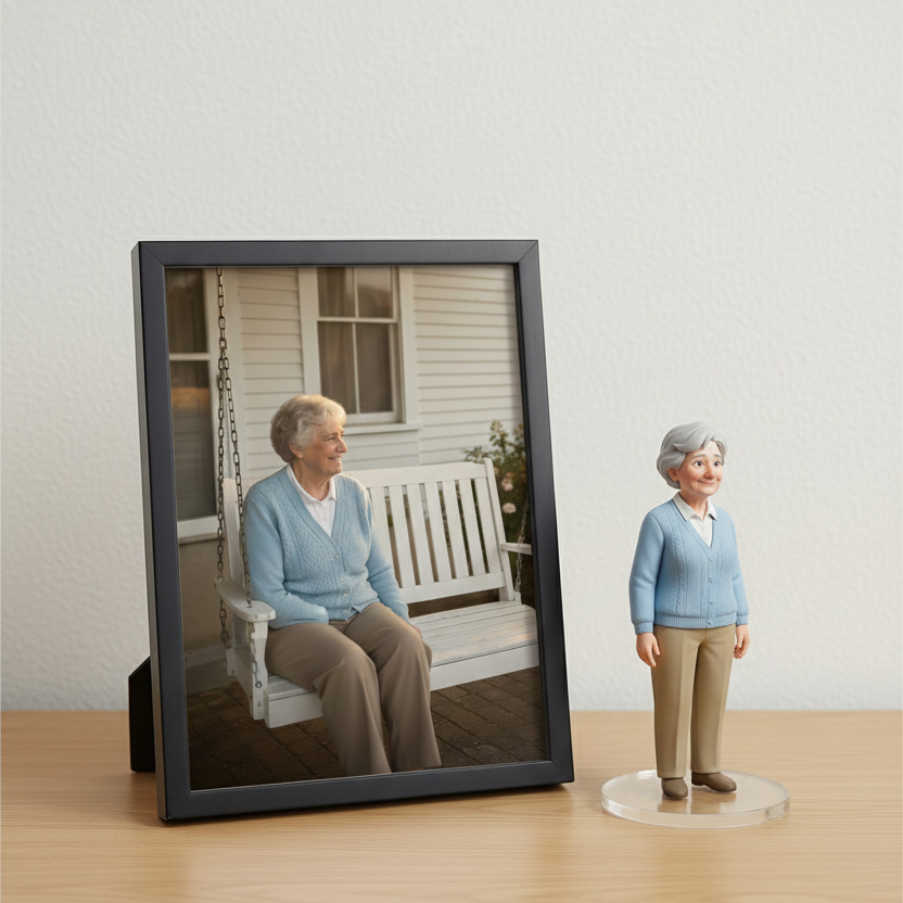 Custom Single Separate Chibi Style 3D Figurine From Your Photo – Senior Edition – Cute Edition | KibiFig