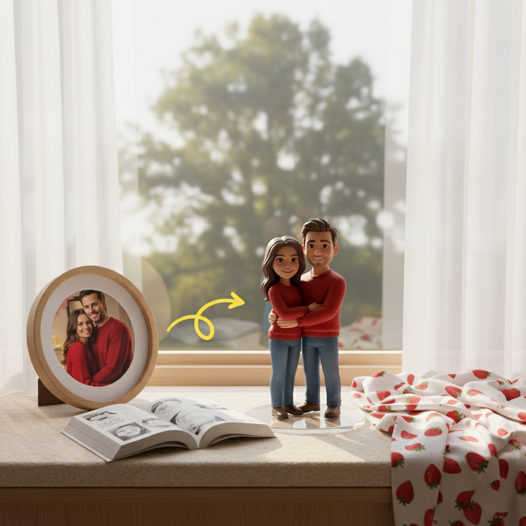 Custom Single Separate Chibi Style 3D Figurine From Your Photo – Lover Edition | KibiFig
