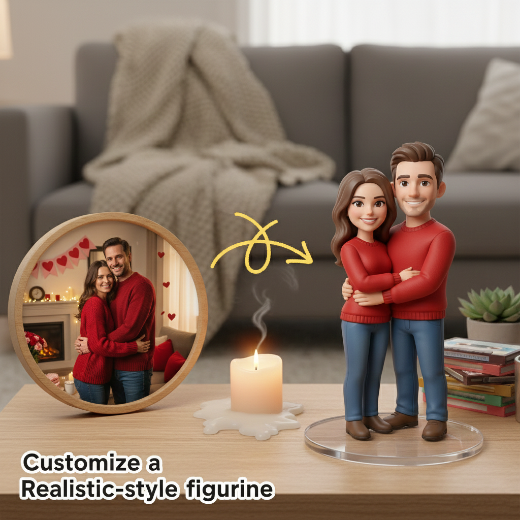 Custom-made freestanding 3D figurines based on your photos – Couple Edition | KibiFig