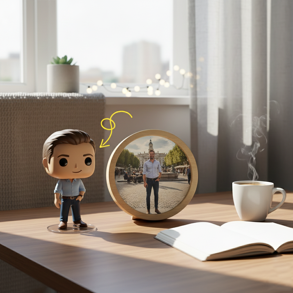 Custom Single Separate Chibi Style 3D Figurine From Your Photo – Dad's Edition – Cute Edition | KibiFig