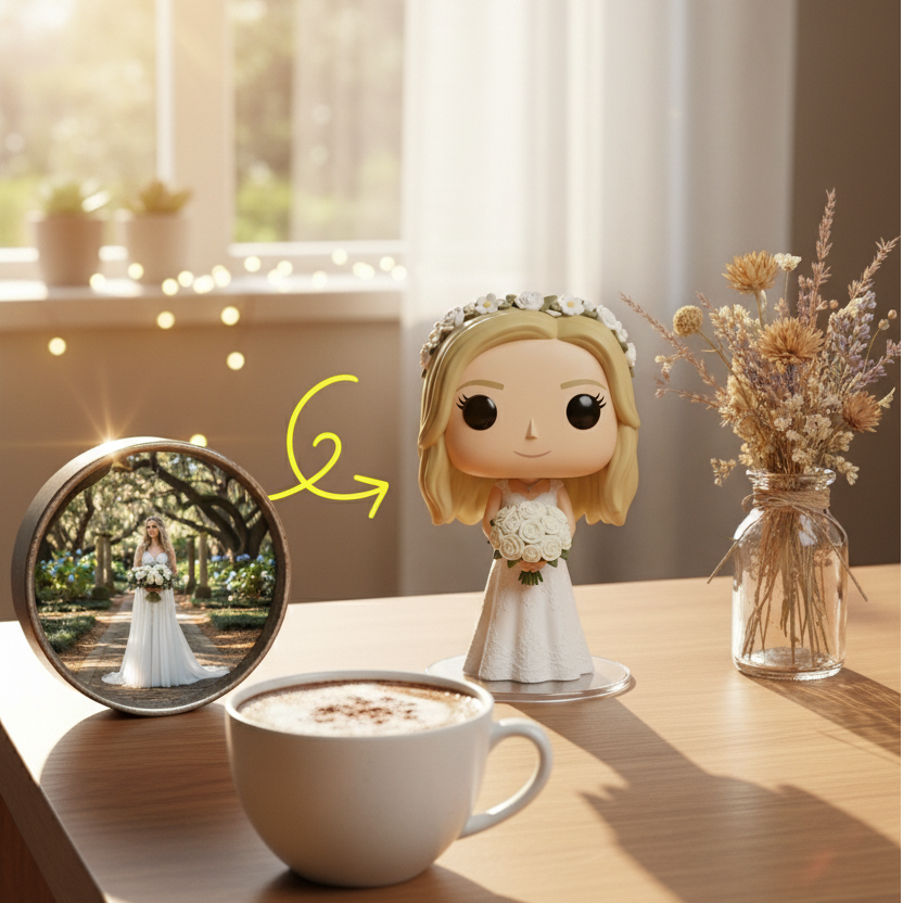 Custom Single Separate Chibi Style 3D Figurine From Your Photo – Wedding Edition – Cute Edition | KibiFig
