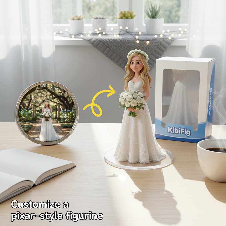 Custom Single Separate Chibi Style 3D Figurine From Your Photo – Wedding Edition – Cute Edition | KibiFig