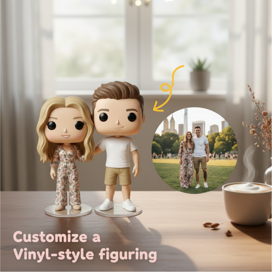 Custom Single Separate Chibi Style 3D Figurine From Your Photo – Love Edition | KibiFig