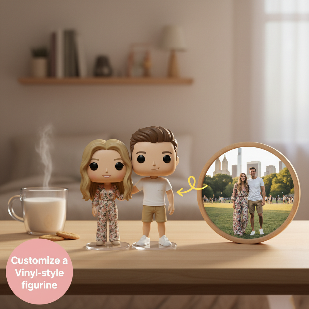 Custom Single Separate Chibi Style 3D Figurine From Your Photo – Love Edition | KibiFig
