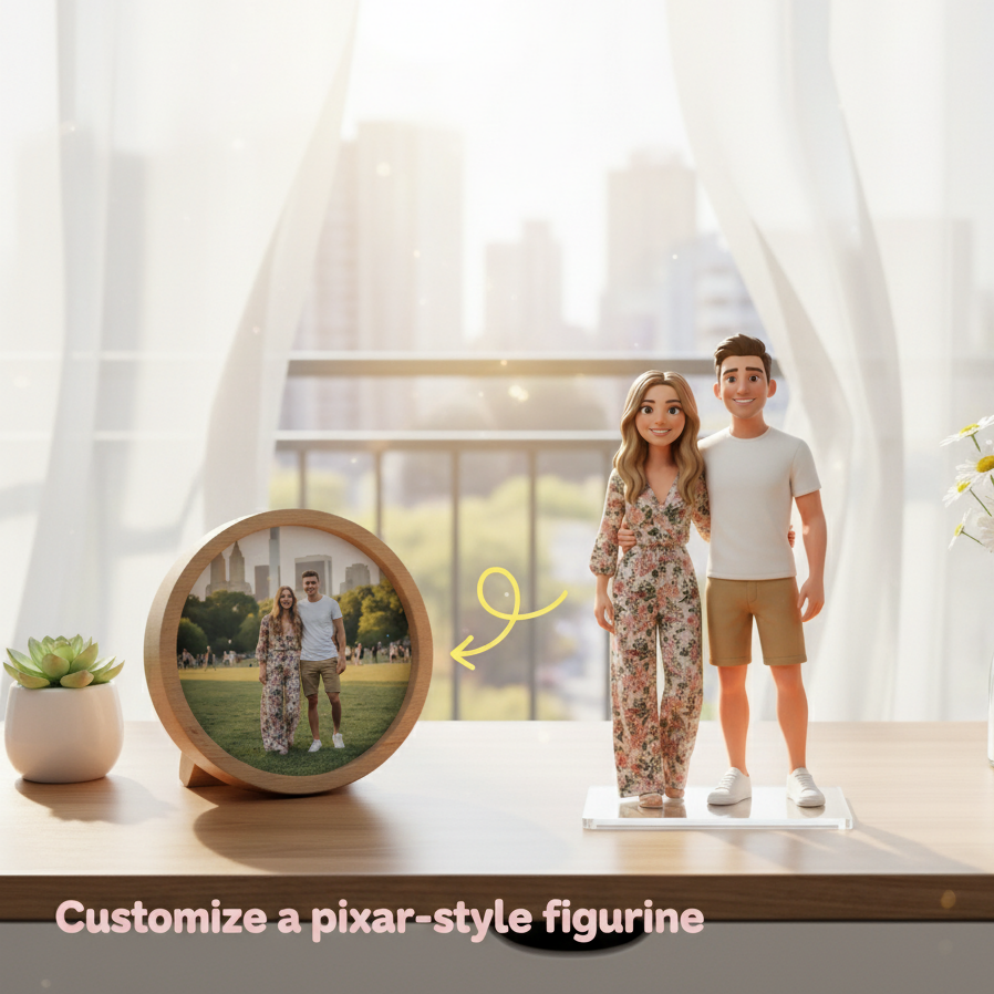 Custom Single Separate Chibi Style 3D Figurine From Your Photo – Love Edition | KibiFig