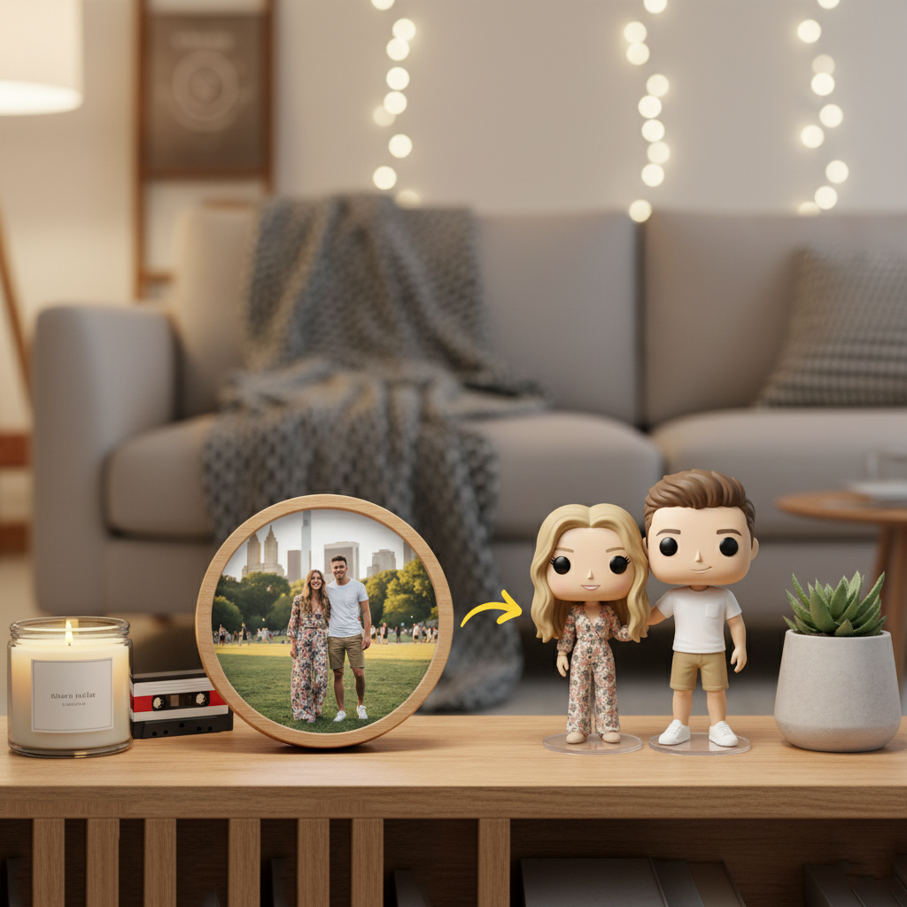 Custom Made 3D Mini Keychain Figure with Your Face Perfect for Gifting | KibiFig