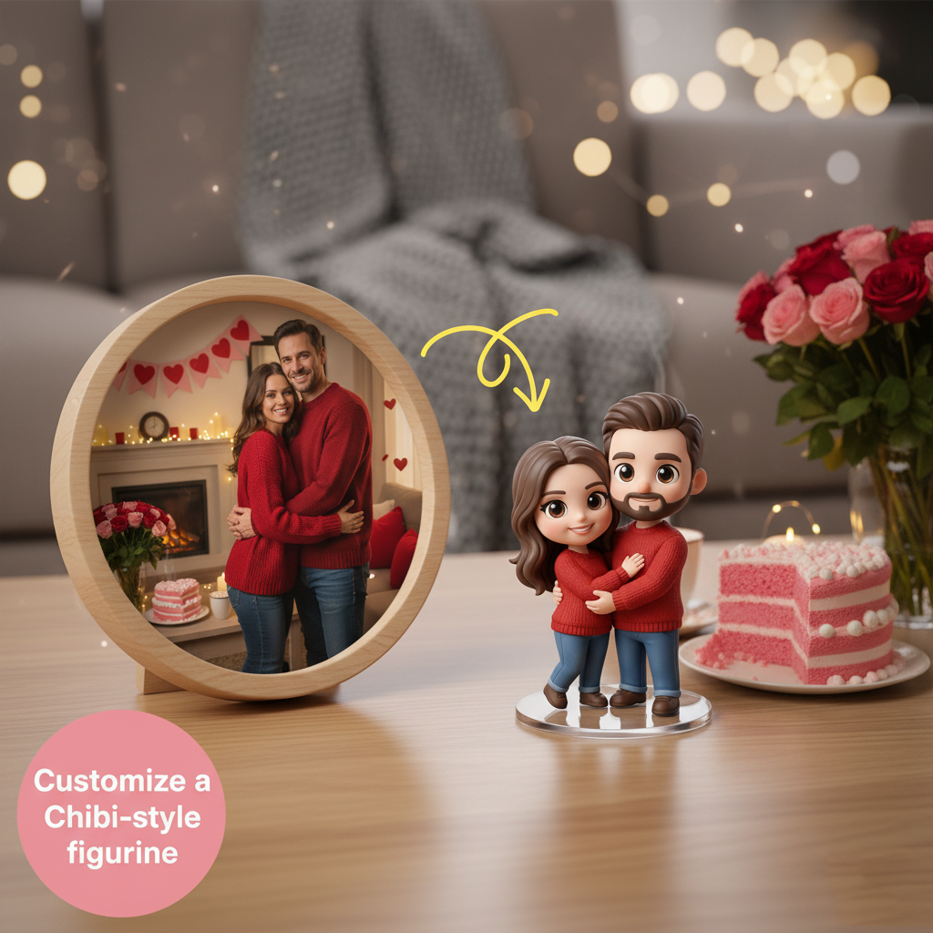 Custom Made 3D Mini Keychain Figure with Your Face Perfect for Gifting | KibiFig