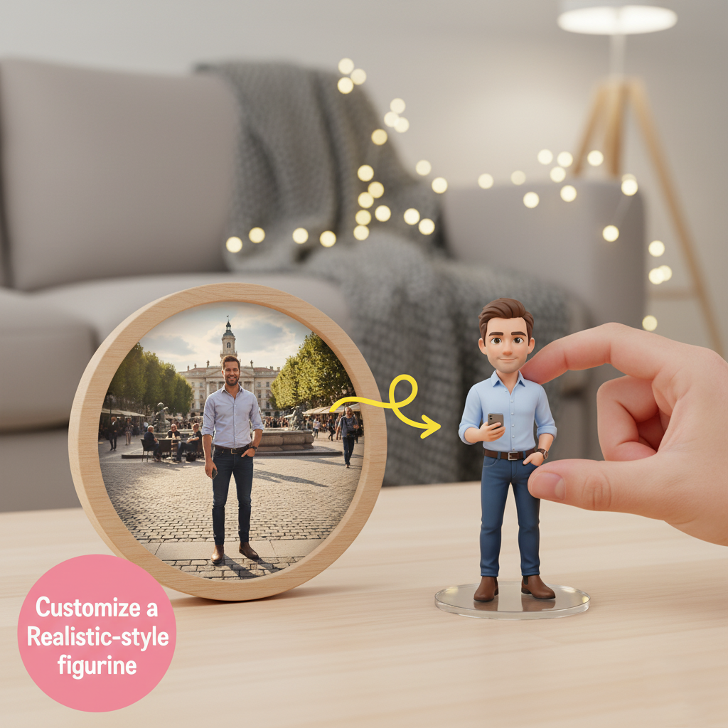 Custom Single Separate Chibi Style 3D Figurine From Your Photo – Dad's Edition – Cute Edition | KibiFig