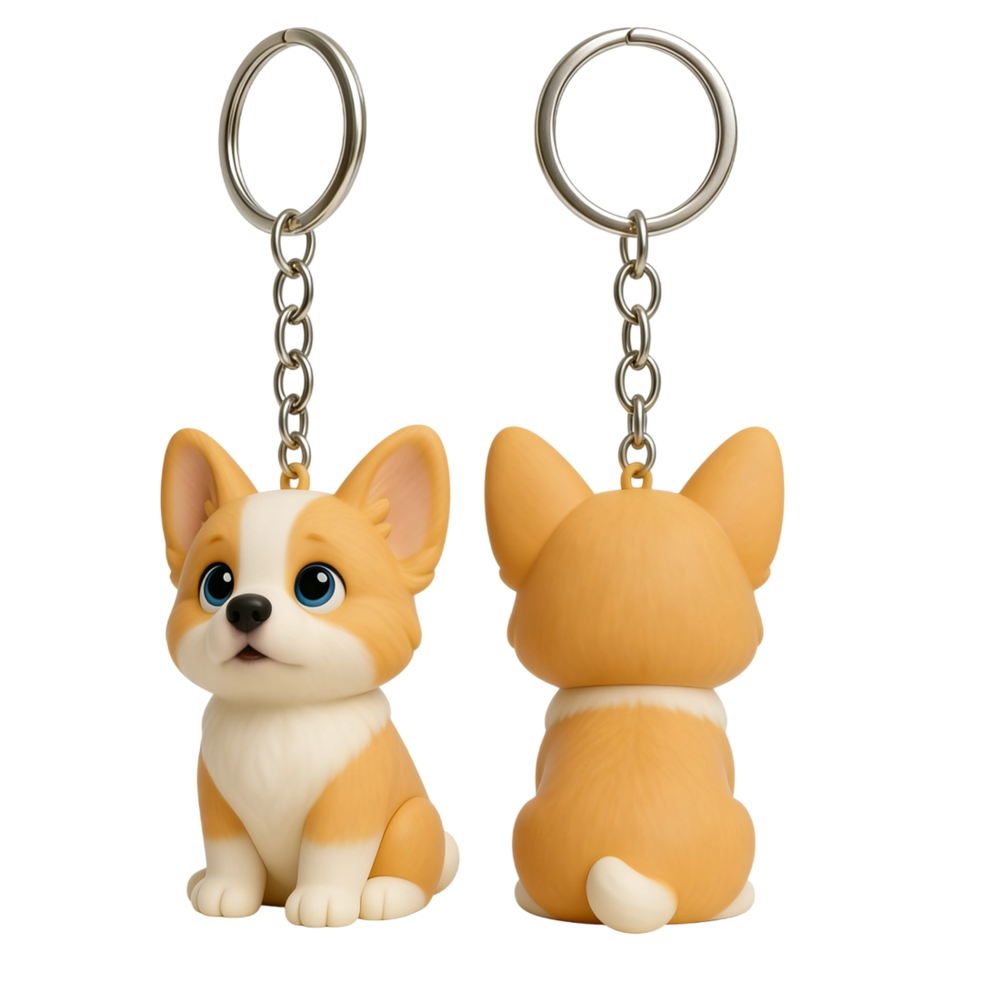 Customize a single, individual chibi-style 3D figurine based on your photo – a keychain – Cute Version | KibiFig