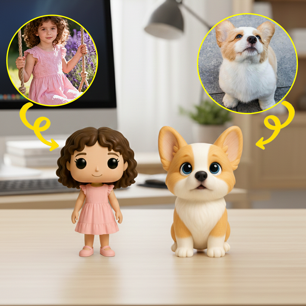 Custom Single Separate Chibi Style 3D Figurine – Professional Edition | KibiFig