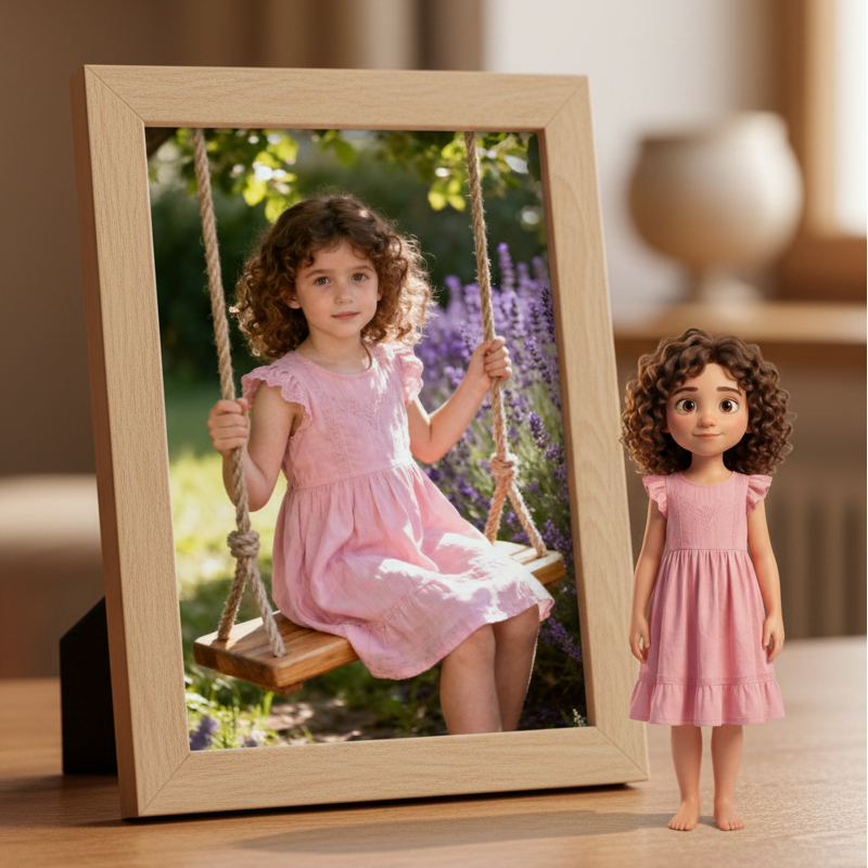 Custom Single Separate Chibi Style 3D Figurine From Your Photo – Kids Edition – Cute Edition | KibiFig
