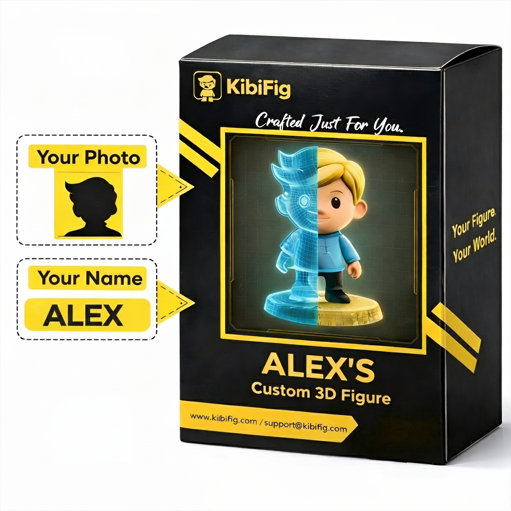 Christmas Figure Packaging Box – Supports Engraving